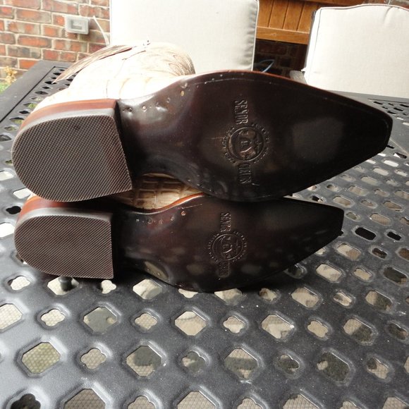 EL SENOR de los CIELOS Men's Caiman Tail Print Leather Western Boots Size 6 NWT! - Picture 9 of 9